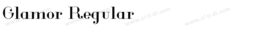 Glamor Regular字体转换